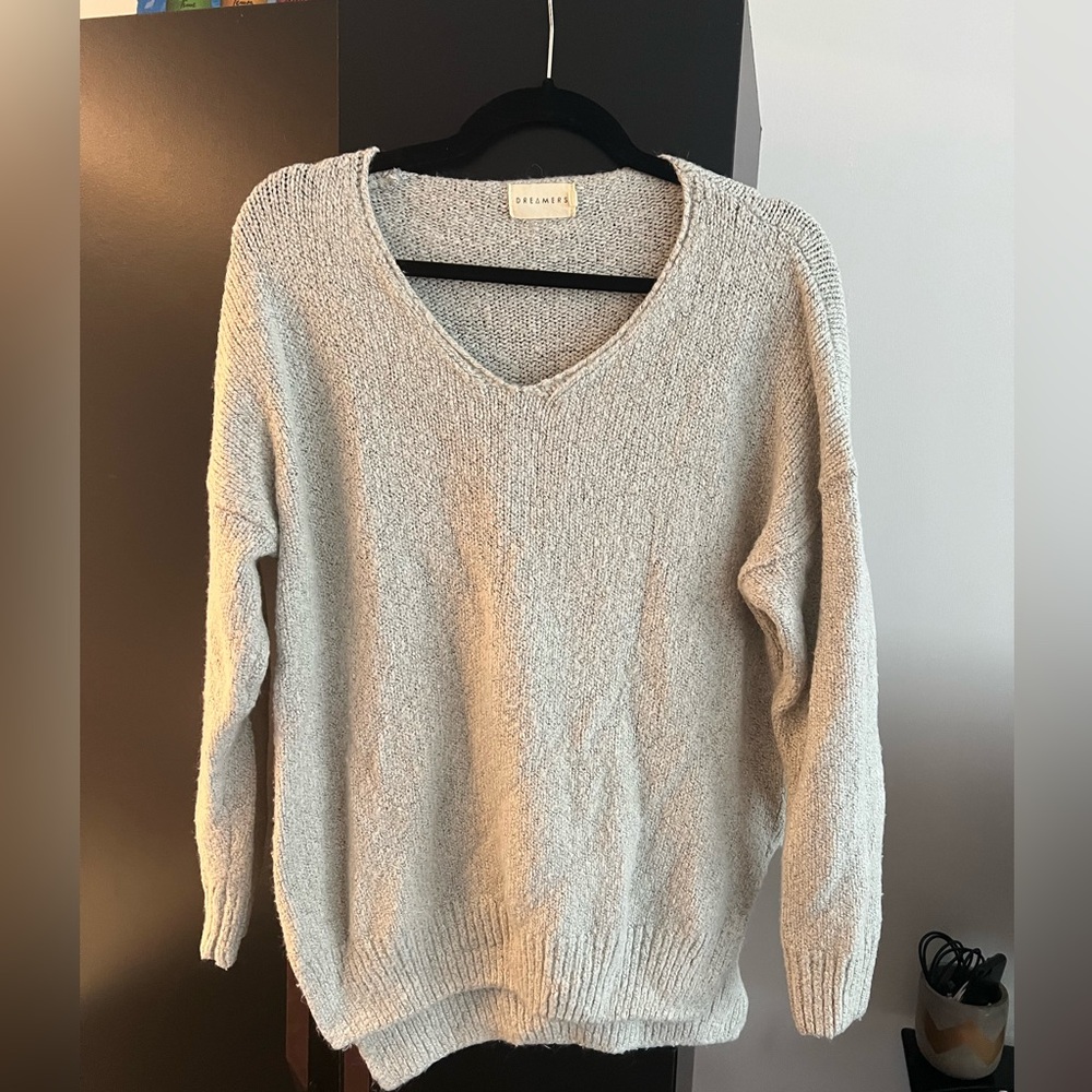 Comfy gray oversized sweater
